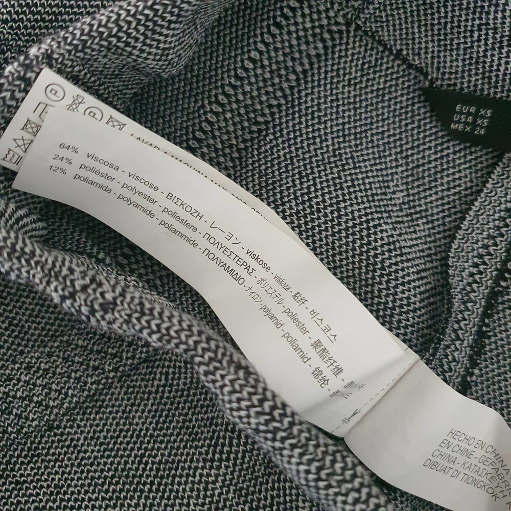 Zara Basic Gray Tweed A-Line Textured Mini Skirt … - image 7